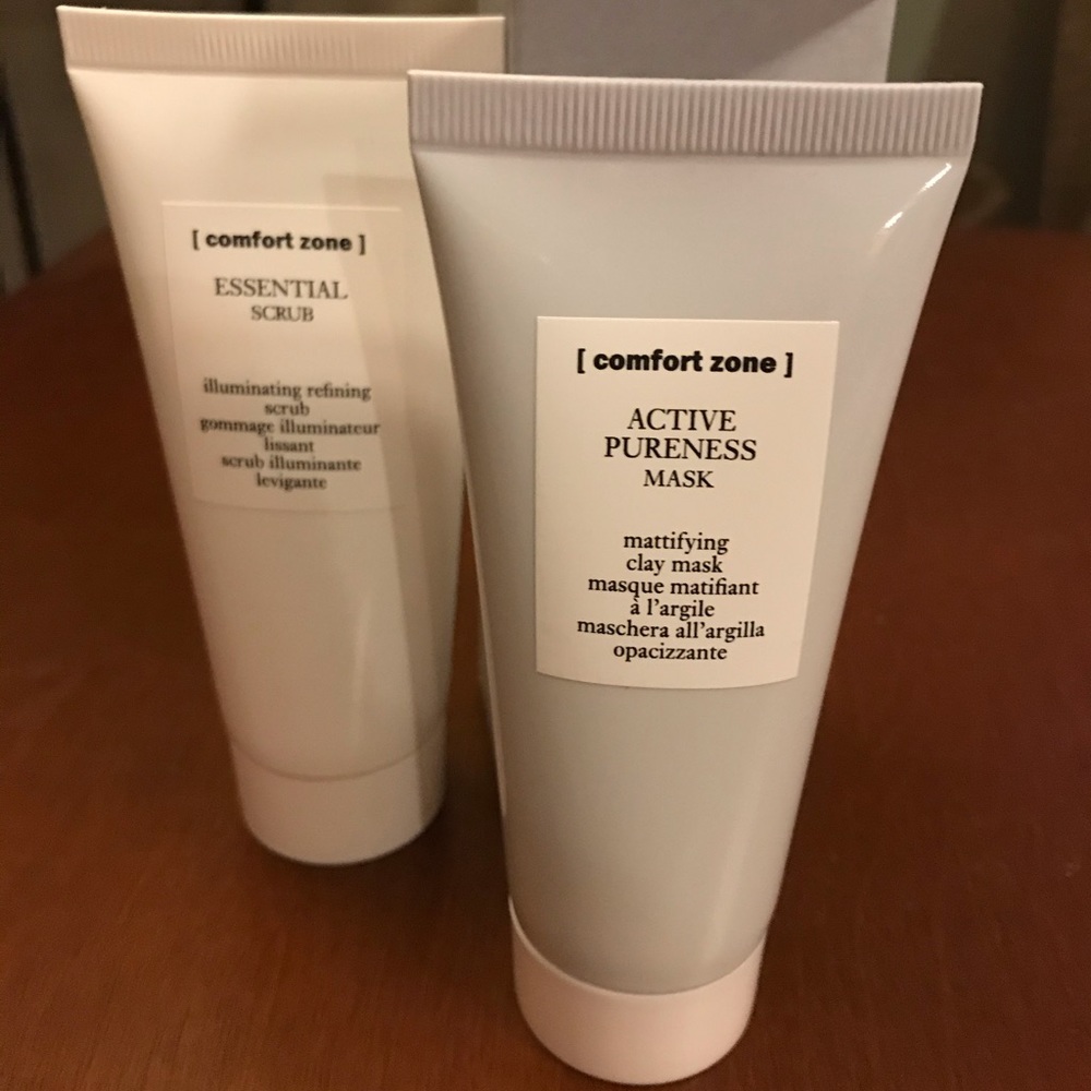 Essential Face Scrub and Active Pureness Mask